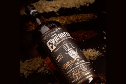 The Epicurean Three Wood Finish bottle