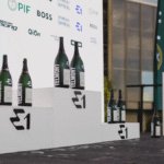 Champagne Telmont on E1 podium