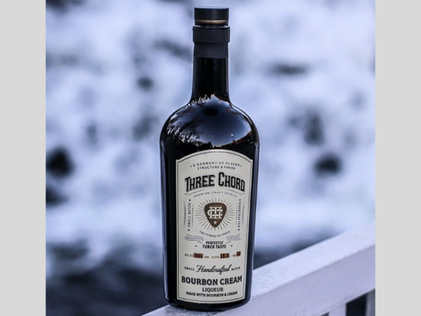 Three Chord bourbon cream bottle