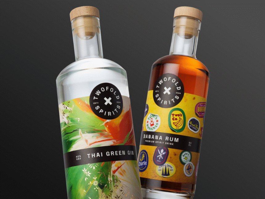 Twofold Spirits bottles