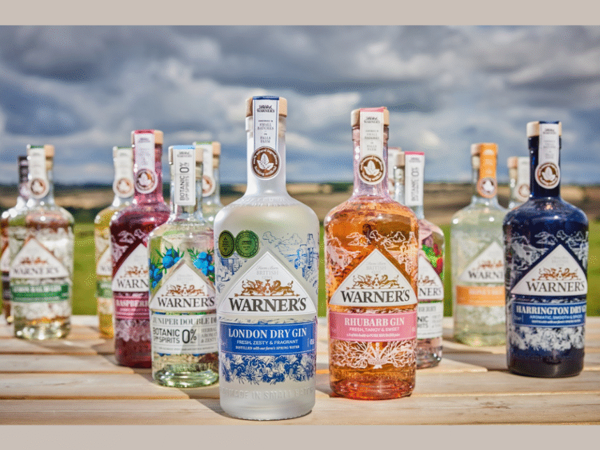 Warner's Distillery's Warner's gin portfolio