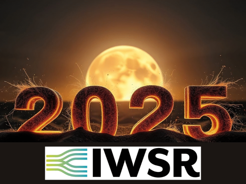 2025 in front of a rising sun with IWSR logo