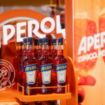 Aperol bottles in airport