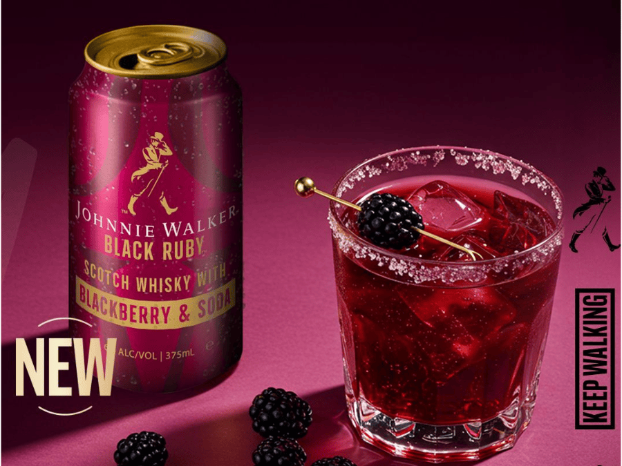 Johnnie Walker Black Ruby RTD can