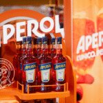 Aperol bottles in airport