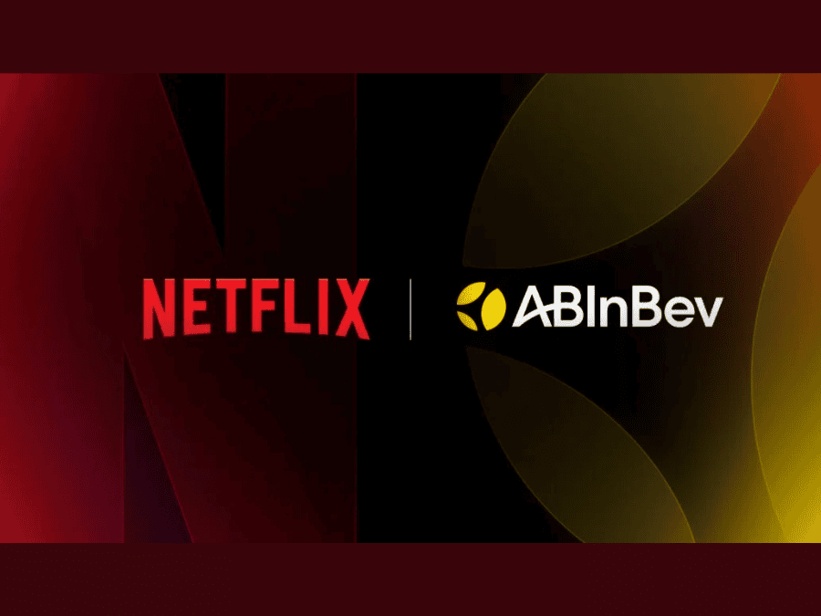 AB InBev and Netflix logos