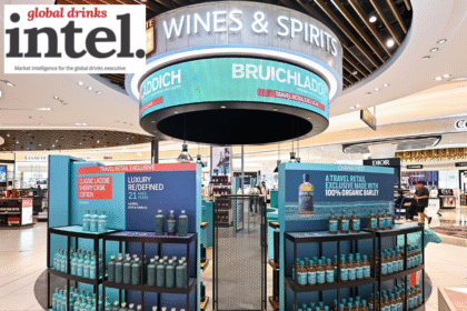 Bruichladdich display in global travel retail outlet