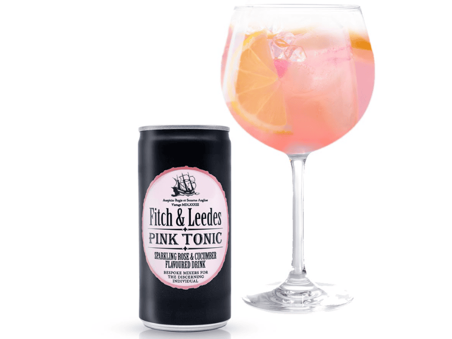 Fitch & Leedes Pink Tonic can with serve