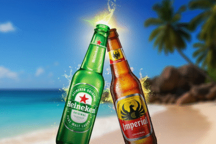 Heineken and Imperial bottles