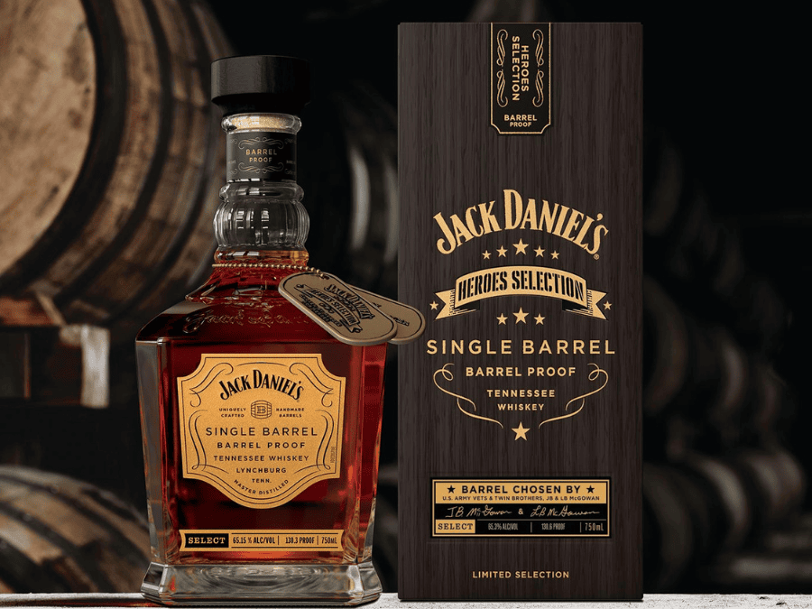 Jack Daniel's Heroes Selection 2025 bottle and box
