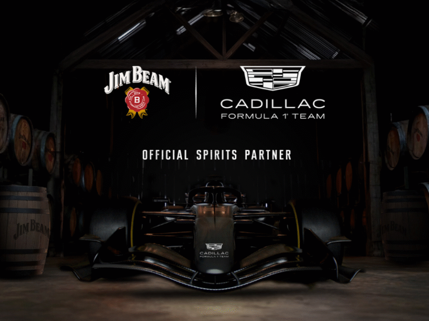 Jim Beam and Cadillac logos