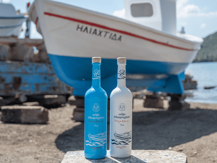 Ouzo of Plomari - two expressions