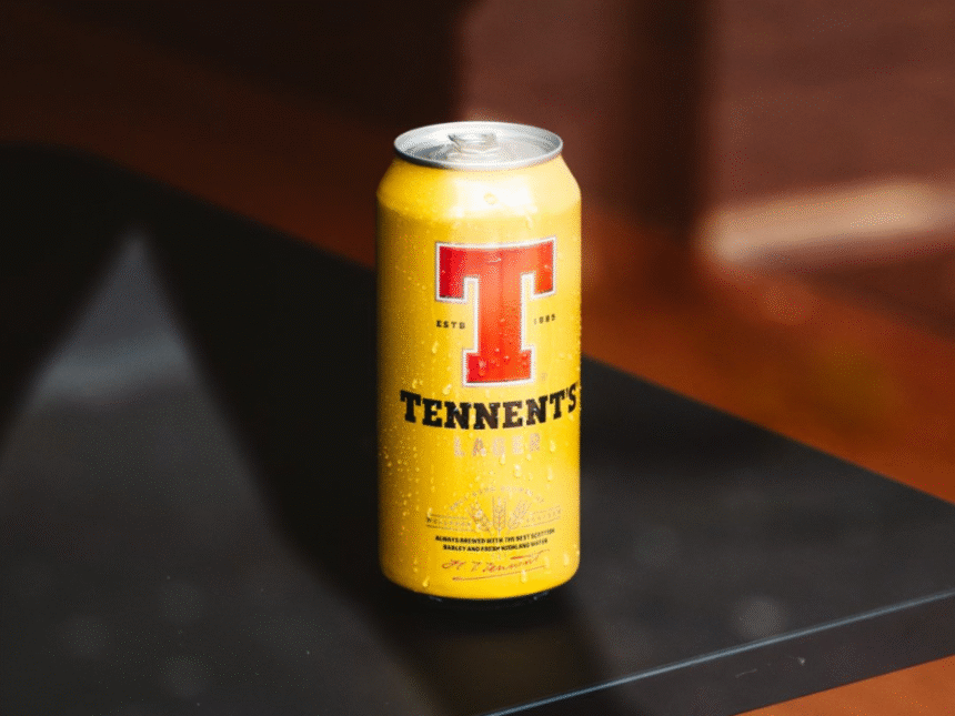 Tennent's lager can