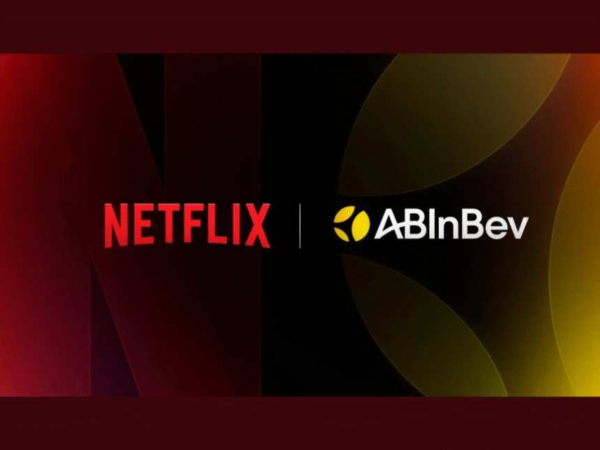 AB InBev and Netflix logos