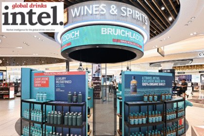 Bruichladdich display in global travel retail outlet