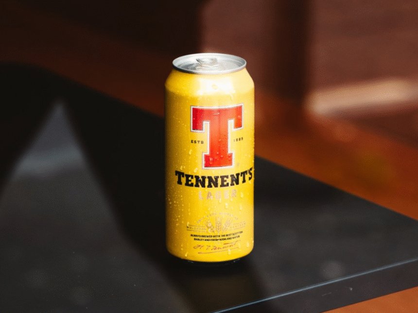 Tennent's lager can