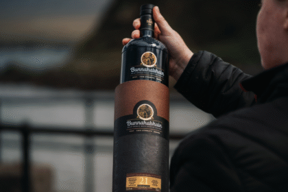 Bunnahabhain 21 Year Old Cask Strength 2025 Edition bottle and box