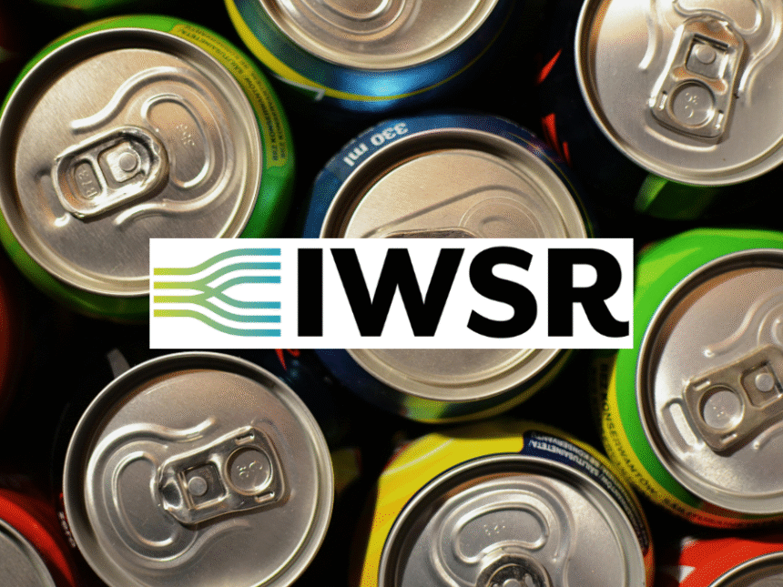 Cans backdrop to IWSR logo