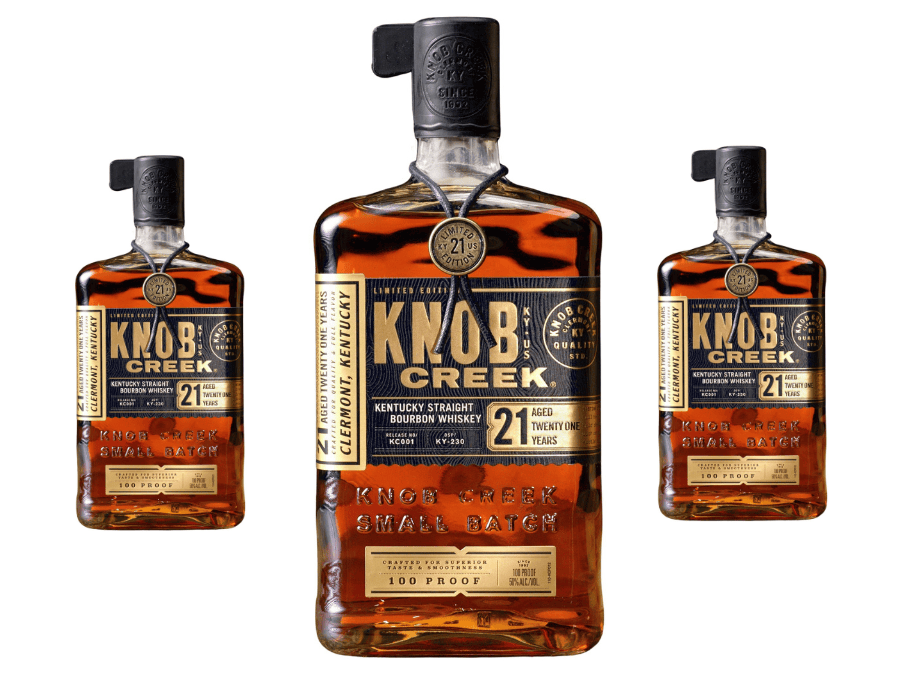 Knob Creek 21 Year Old bottle