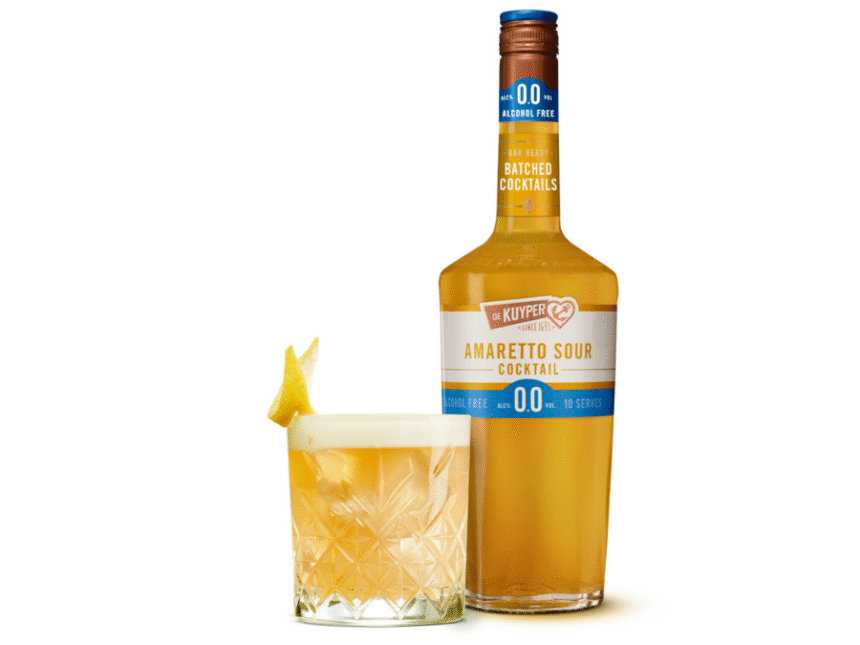 De Kuyper Batched 0.0% Amaretto Sour bottle