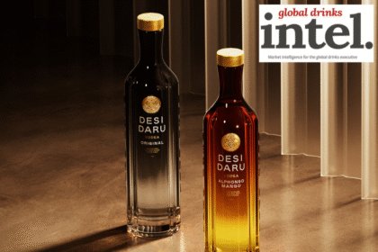 Desi Daru original and Alphonso mango bottles