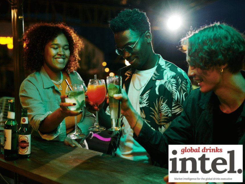 Three younger LDA drinkers in a bar