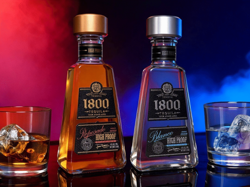 1800 tequila bottles