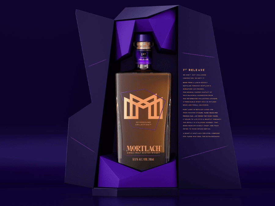 Mortlach Neverbound - Release 01 bottle and box
