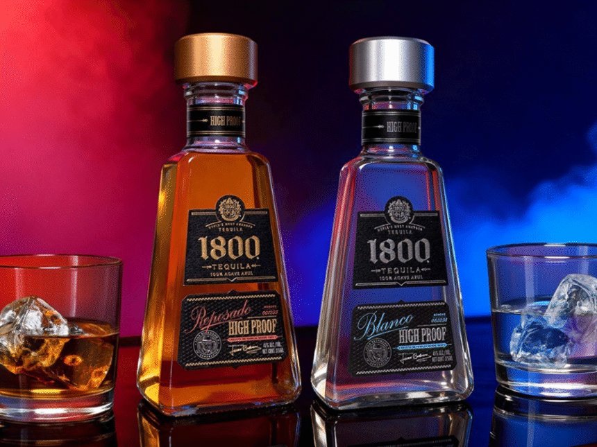 1800 tequila bottles