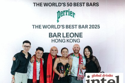 Bartenders at Bar Leone in Hong Kong at the World's 50 Best Bars event