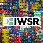 Crates of alcohol with IWSR logo