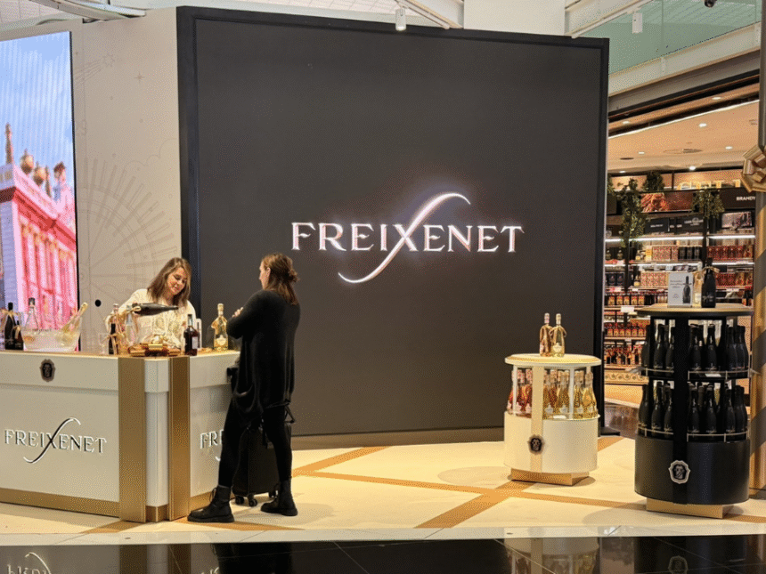 Henkell Freixenet activation Barcelona airport