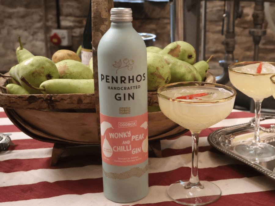 Penrhos Pear and Chilli Gin bottle