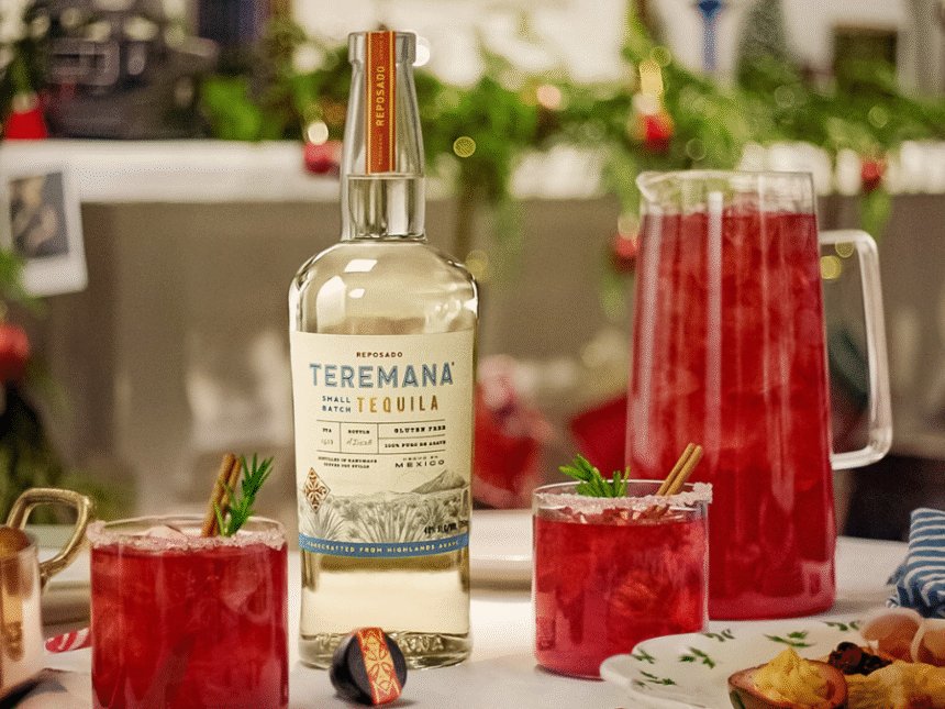 Teremana bottle by cocktail jug