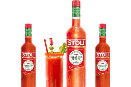 Stoli Halapeno Pepper bottle and serve