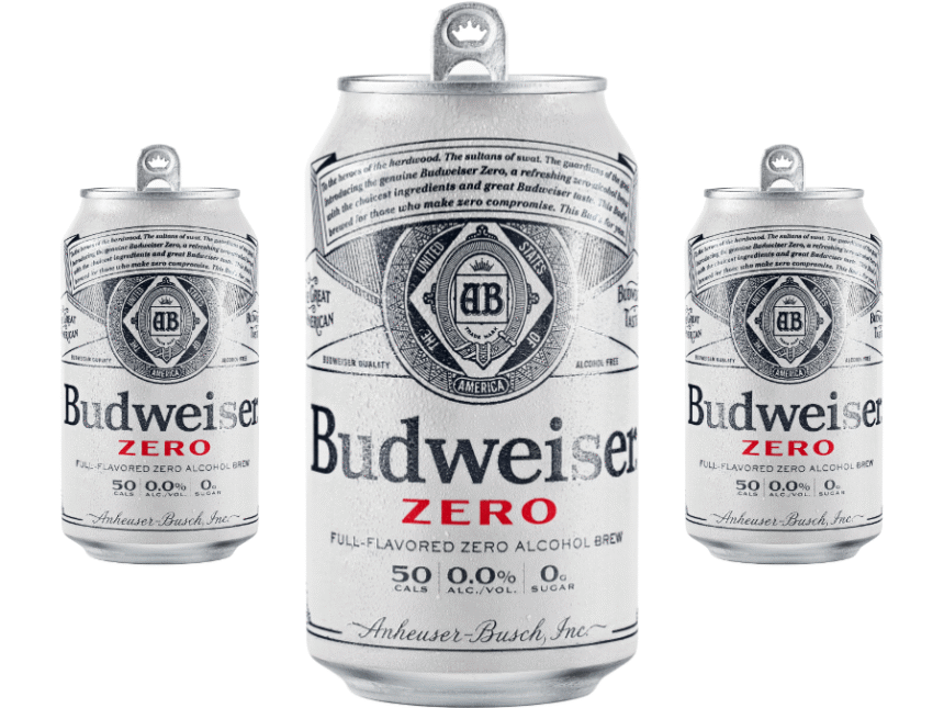Budweiser 0.0 cans