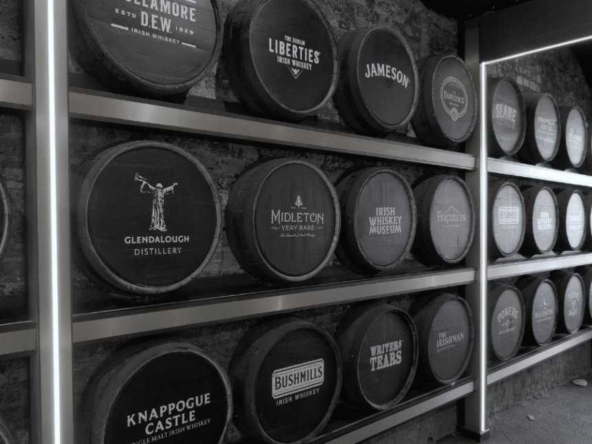 Irish whiskey barrels