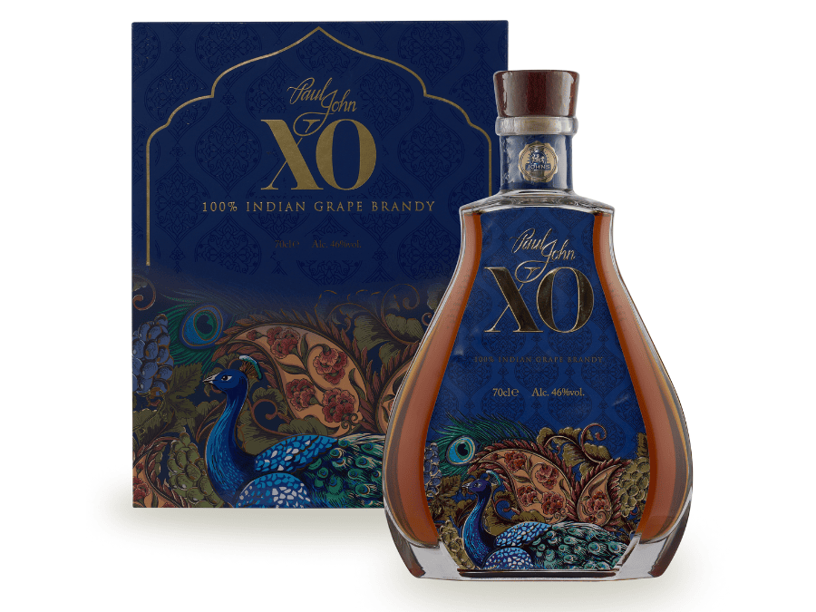 Paul John XO Brandy bottle and box