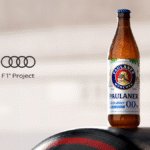 Paulaner bottle Audi logo