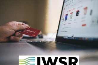 Credit card next to computer screen