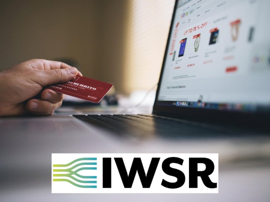 Credit card next to computer screen