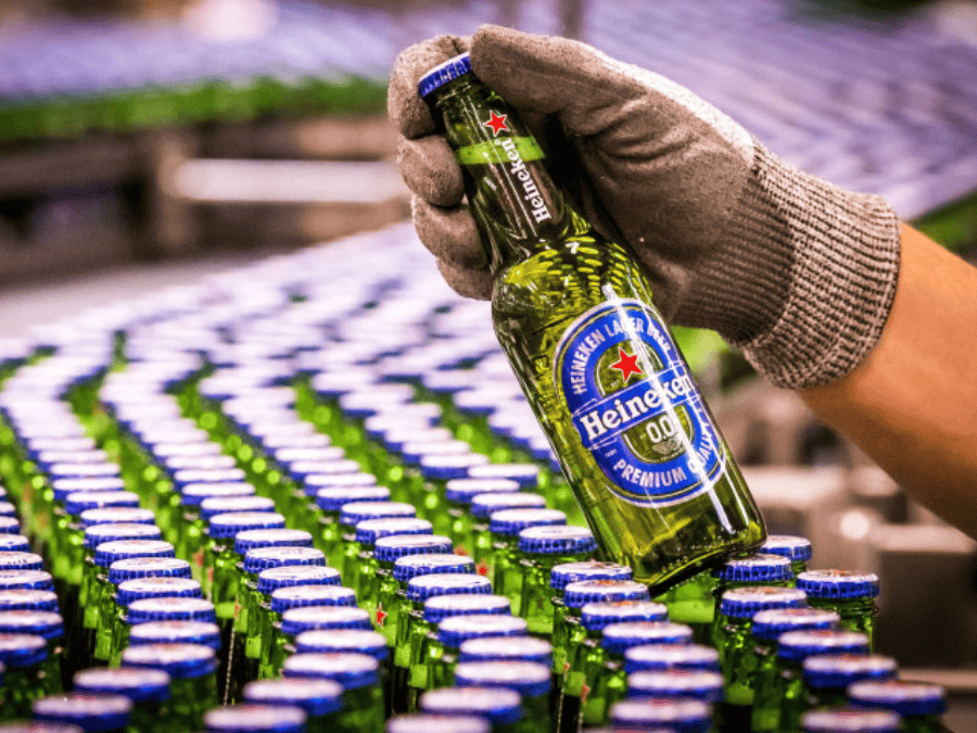 Heineken 0.0 on bottling line