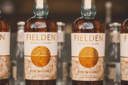 Fielden English whisky bottles