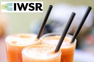 Three healthy beverages in glasses