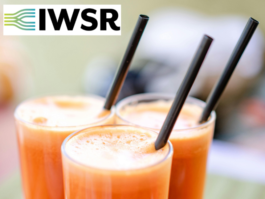 Three healthy beverages in glasses