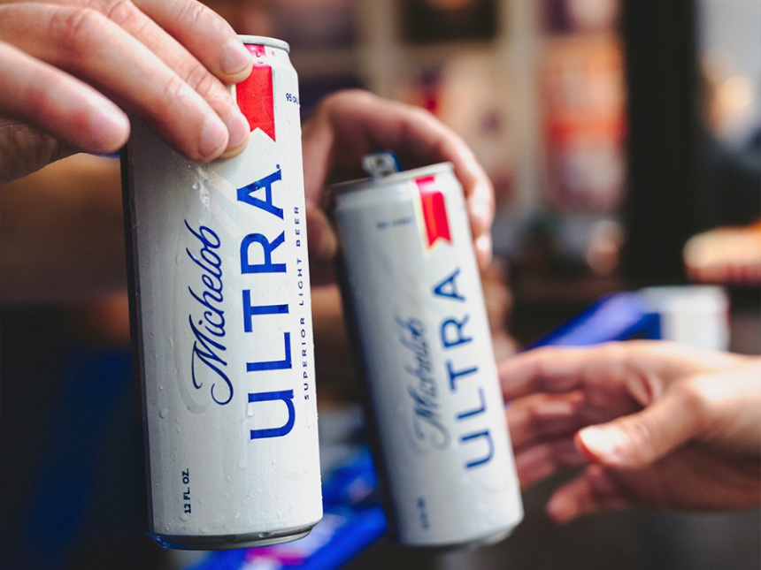 Michelob Ultra cans