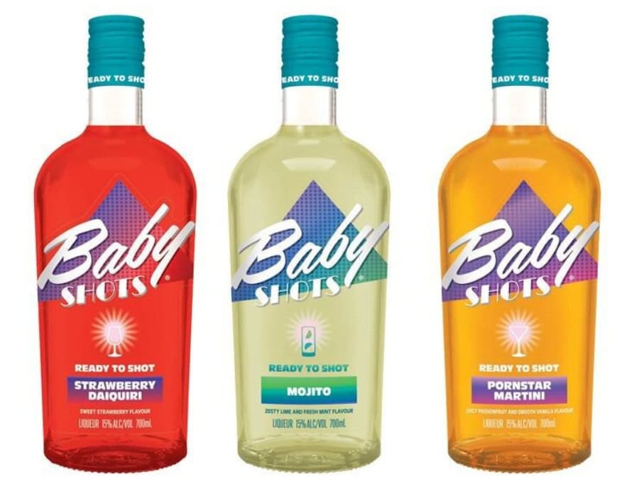 Baby Shots three flavours