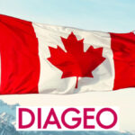 Canada flag with Diageo logo