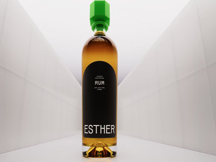Esther rum bottle