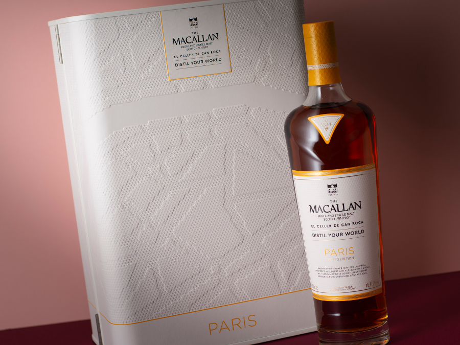 The Macallan Distil Your World Paris bottle and box